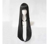 Anime Cosplay Wig,Puella Magi Madoka Magica Homura Akemi Wig,Black long Wig,with Free Wig Cap,for Christmas Carnival party Halloween Cosplay Wig(Size:Style 1)