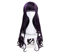 Anime Cosplay Wig Sakura Card Captor Tomoyu Daidouji Heat Resistant Synthetic Hair Dark Purple Curly Wavy Woman Wigs