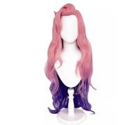 Anime Cosplay Wig Seraphine Pink Gradient Long Wavy Halloween Costume Cosplay Wig,For Christmas Carnival Party