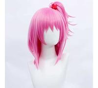 Anime Cosplay Wig, Shugo Chara Hinamori Amu Wig, Pink Single Ponytail Wig, with Free Wig Cap, for Christmas Carnival Party Halloween Cosplay Wig, Holiday Gifts for Anime Fans