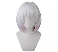 Anime Cosplay Wig Sirius Pink White Short Halloween Costume Cosplay Wig,For Christmas Carnival Party