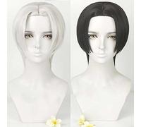 Anime Cosplay Wig，Tokyo Revengers Manjiro Sano Mikey Wig，Short Wig，with Free Wig Cap，for Christmas Carnival party Halloween Cosplay Wig(Color:White)
