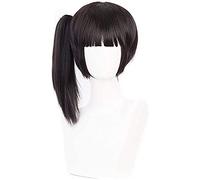 Anime cosplay wigs Demon Slayer Tsuyuri Kanawo Unilateral Ponytail Short Hair Wig cosplay party wigs+ Wig Cap