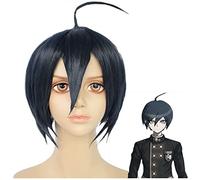 Anime Cosplay Wigs, Saihara Shuichi Cosplay Wig For Danganronpa Halloween Party Props Accessories With Free Wig Cap