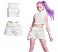 Anime Costume Girls White Outfits Halloween Costumes Performance Outfits, Stage Costume for Girl Cosplay