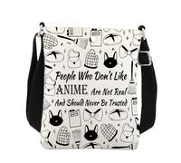Anime Crossbody Bag People Who Don't Like Anime Are Not Real And Should Never Be Trusted Bakery Gift For Baking Crossbody Bag