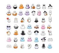 Anime Cute Ghost Stickers - Laptop Stickers Halloween Decal | Cup Decals 50Pcs Variety Pack Stickers for Water Bottles, Lovely Ghost Meme Vinyl Waterproof Aesthetic, Computer, Car, Luggage, Phone