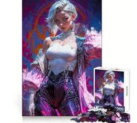 Anime Cybernetic Rococo Puzzle for Teenagers 1000 Pieces Brain Teasing Soothing Hobby Solid Lock Thoughtful Gift (38x26cm)