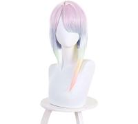 Anime Cyberpunk Edgerunners Lucy Cosplay Wig, Synthetic Hair Heat Resistant Hairs, Halloween Costume Party Role Play Wigs