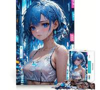 Anime Cyberpunk Girl Jigsaw Puzzles 1000 Cognitive Skill Toy Smooth Burr Free Surface Relaxing Indoor Group Activity (50x75cm)