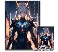 Anime Cyberpunk Girl Puzzle 1000 Pieces Jigsaw Paper Jigsaw Puzzles Fun at Home Activities Birthday Present Travel Gifts 1000 PCS(38x26cm)