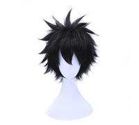 Anime Dabi Wig Cosplay Costume Boku no Hero Academia Short Black Heat Resistant Synthetic Hair Wigs