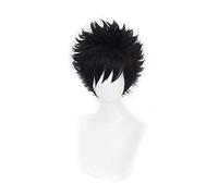 Anime Dabi Wig Cosplay Costume Short Black Synthetic Hair Halloween Party Wigs+wig cap