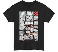 Anime DAN DA DAN Merch T-Shirt Casual Short Sleeved T Shirt Unisex Tee(XX-Large)
