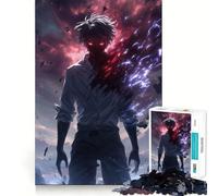 Anime Dark Aether Hero 1000 Piece Adult Puzzles Logic Puzzle Play Precision Cut Smooth Edges for Family Gatherings (38x52cm)