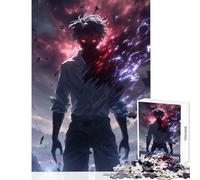 Anime Dark Aether Hero Jigsaw Puzzles 1000 Pieces Birthday Gifts Tough Challenge Home Decoration Toys Suitable for People Aged 14 And Above (50x75cm)