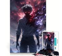 Anime Dark Aether Hero Jigsaw Puzzles for Adults 1000 Mind Boost Game Uniform Size Precise Pieces Travel-friendly Brain Game Gift (50x75cm)