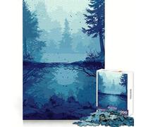 Anime Dark River Forest 1000 Teenager Pieces Jigsaw Puzzle Boost Memory Happy Idle Time Quality Cut Chic Xmas Gift (50x75cm)