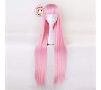 Anime DARLING in the FRANXX 02 Zero Two Pink Long Wig Cosplay Costume Heat Resistant Synthetic Hair Women Party Cosplay Wigs MZ-1223