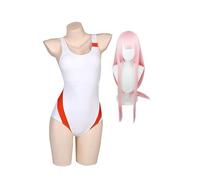 Anime Darling in The franxxx Cosplay Costume 02 Zero Two Jumpsuit Swimwear Swimsuit Cosplay Costume 02 Halloween Cosplay Outfits Carnival Fancy Dress