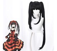Anime DATE A LIVE Nightmare Tokisaki Kurumi Long wig Cosplay Costume Women Synthetic Hair Halloween Party Role Play wigs