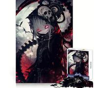 Anime Deadly Moon Vampire Adult Jigsaw Puzzles1000 Pieces Memory Skill Quiet Recreation Clean Edges Unique Gift (38x26cm)