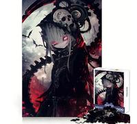 Anime Deadly Moon Vampire Jigsaw Puzzles 1000 Piece for Teenagers Brain Teasing Quiet Fun Smooth Edges Birthday Gift (38x52cm)