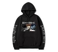 Anime Death Note Hoodie Yagami Light Hoodie Cosplay Costume Sweater Long Sleeve Pullover Sweatshirt for Men Women Black