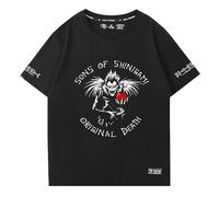 Anime Death Note T-Shirt Unisex Anime Printed Short Sleeve Loose Casual Tops Cosplay Clothing Summer Round Neck T-Shirt Trendy Tops