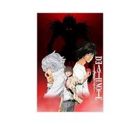 Anime Death Posters Note Suspenseful Room Decoration Poster 2 Canvas Poster Wall Art Decor Print Picture Paintings for Living Room Bedroom Decoration 16x24inch(40x60cm)