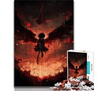 Anime Demon Angel 1000 Piece Jigsaw Puzzles,Educational Game Challenge Toy Wall Decoration Unique Birthday And Xmas Gifts 38x26cm