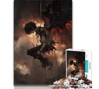 Anime Demon Angel 1000 Piece Jigsaw Puzzles for Adults & Teens,Brain Intelligence Challenge Addictive Toys for Home Decoration (38x26cm)