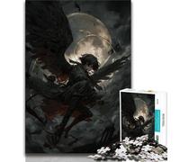 Anime Demon Angel 1000 Piece Jigsaw Puzzles for Teenagers,Family Game Stress Reliever Difficult Challenge Artists Collection,Fine Art (38x26cm)