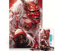 Anime Demon Assassin Girl Jigsaw Puzzles1000 Pieces Recall Skill Fun Professional Grade Cutting Thoughtful Gift for Mind Activity (50x75cm)