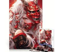 Anime Demon Assassin Girl Teenagers Puzzles 1000 Piece Jigsaws Memory Boost Unwind Easily (38x52cm)