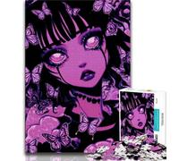Anime Demon Girl 1000 Piece Jigsaw Puzzle for Adults Teens,Stress Reliever Difficult Challenge Unique Home Decor And Gifts (75x50cm)
