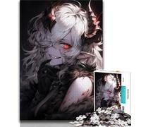 Anime Demon Girl 1000 Piece Jigsaw Puzzles,Challenging Game And Family Play Wall Decoration Unique Birthday And Xmas Gifts (75x50cm)