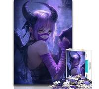 Anime Demon Girl 1000 Piece Jigsaw Puzzles,Challenging To Complete But Fun And Humorous Birthday Present,Gifts,Wall Art 38x26cm