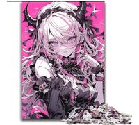 Anime Demon Girl Adult Jigsaw Puzzles 1000, for Educational Game Challenge Toy Birthday Present, Gifts, Wall Art (50x75cm)