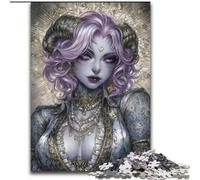 Anime Demon Girl Adult Jigsaws 1000 Piece, Challenging Game And Family Play with Matching Poster And Trivia Sheet (26x38cm)