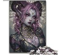 Anime Demon Girl Adult Jigsaws 1000 Piece, Pattern Assembly Deal As Gifts for The Whole Family Suitable for And 14 (50x75cm)