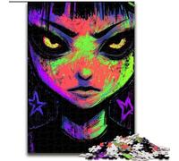 Anime Demon Girl Jigsaw Puzzles for Adults 1000 Jigsaws, Educational Games Home Decoration Birthday Present, Gifts, Wall Art (26x38cm)