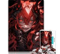 Anime Demon Girl Jigsaw Puzzles for Adults 1000 Piece Puzzle,for Educational Game Challenge Toy for Is Ideal As A Gift for The Whole Family (38x26cm)