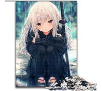 Anime Demon Girl Jigsaw Puzzles for Teenagers 1000 Piece, Stress Reliever Staycation Kill Time Enhance Love between Couples (50x75cm)
