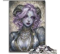 Anime Demon Girl Jigsaw Puzzles for Teenagers 2000 Piece, Stress Reliever Staycation Kill Time Enhance Love between Couples (70x100cm)