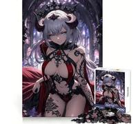 Anime Demon Queen Jigsaw 1000 Pieces for Teenagers Analytical Skill Serene Escape Tight Join Holiday Present (38x26cm)