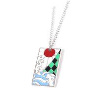 Anime Demon Slayer Cosplay Necklace Pendant Accessories Gift Anime Character Kamado Tanjirō Manga Lover Series Gift Halloween Carnival Party Dress Up Props