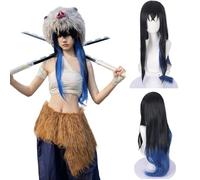 Anime Demon Slayer Hashibira Inosuke Cosplay Wig for All Characters Halloween Carnival Party for Women Girls and Boys