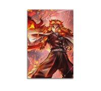 Anime Demon Slayer Kimetsu No Yaiba Character Poster Purgatory Anjuro Poster Decorative Painting Canvas Wall Posters And Art Picture Print Modern Family Bedroom Decor Posters 16x24inch(40x60cm)