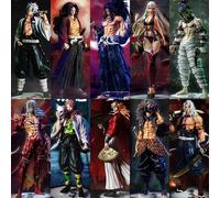 Anime Demon Slayer Kimetsu No Yaiba Figure Giyuutarou Daki Kokushibo Tsugikuni Yoriichi Douma Inosuke Action Figures Model Toys No box11